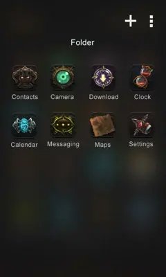 Darkness GOLauncher EX Theme android App screenshot 0