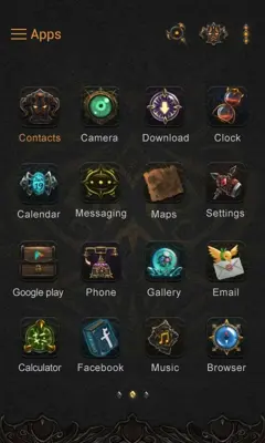 Darkness GOLauncher EX Theme android App screenshot 1